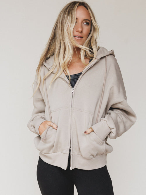 Driftwood Oversized Hoodie - Ash Mocha - Pre Order