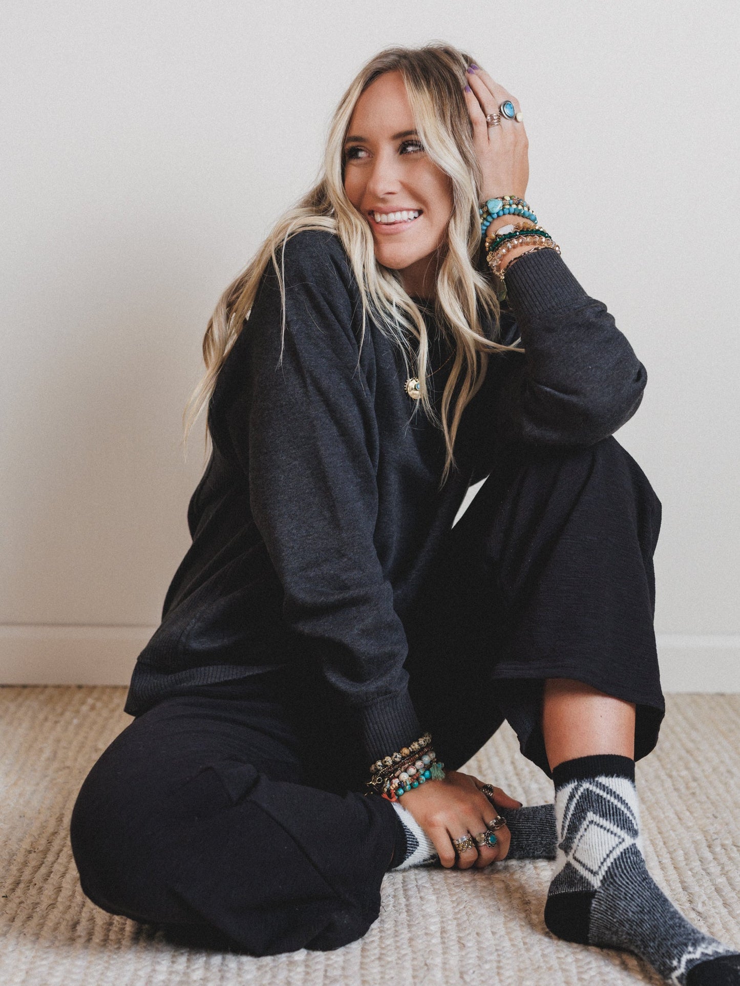 Cabin Ready Cozy Socks - Black