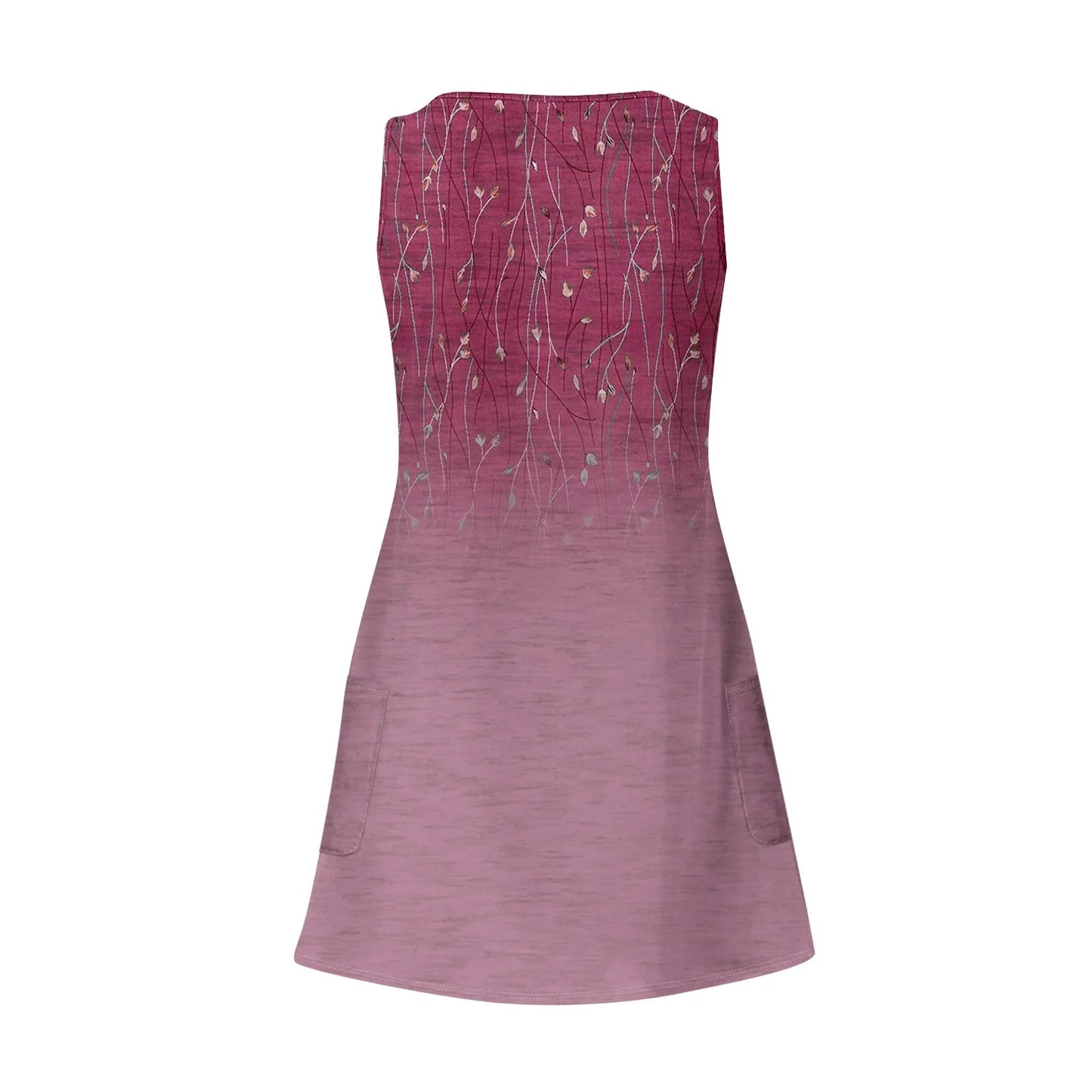 Dresses For Women 2024 Fashion Women'S Casual Print Summer Bohemian Beach Dress With Pockets V Neck Tank Dress Formal Dresses
