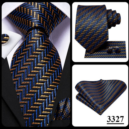 Hi-Tie 8.5cm Business Black Solid Paisley 100% Silk Men's Tie Neck Strip Ties for Men Formal Luxury Wedding Neckties Gravatas