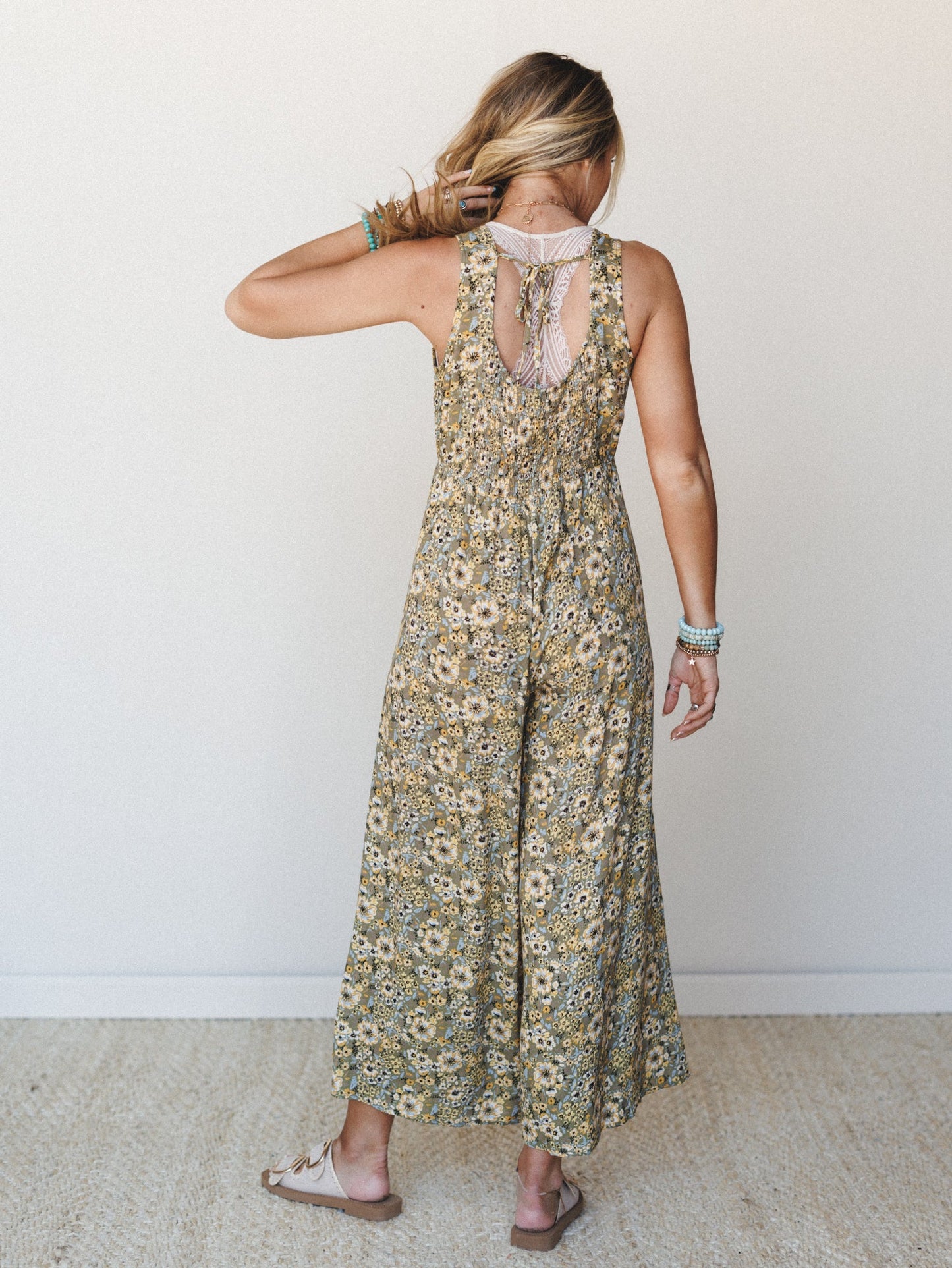 Daisy Coast Jumpsuit - Olive