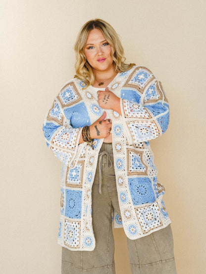 Holiday Journey Cardigan - Blue Multi