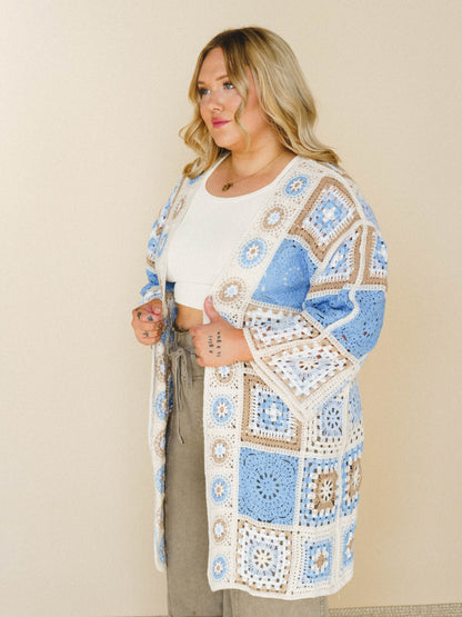 Holiday Journey Cardigan - Blue Multi
