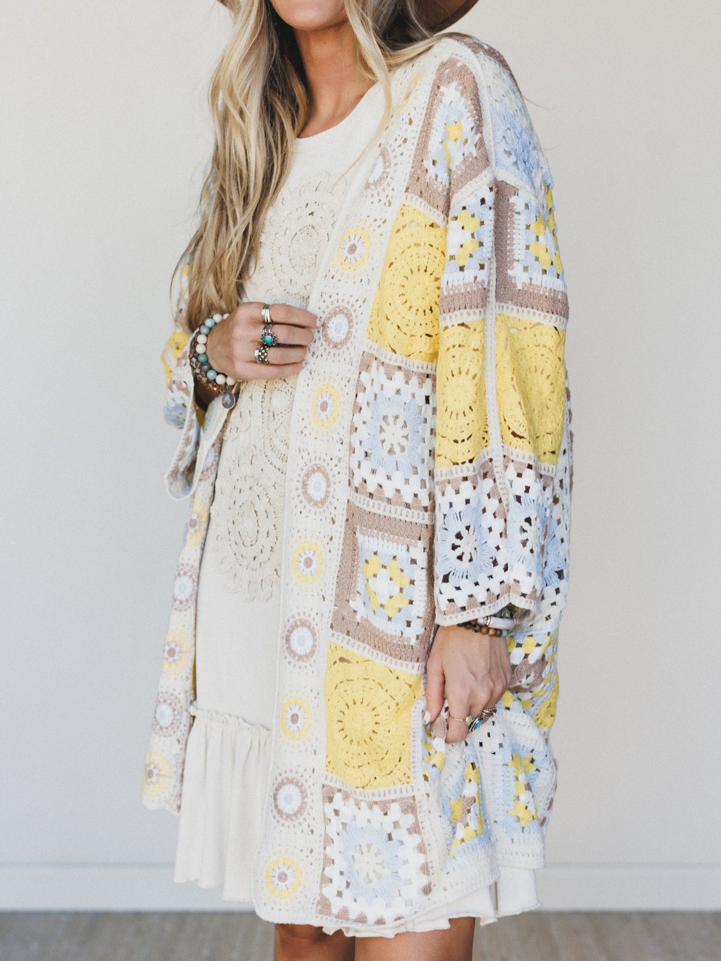 Holiday Journey Cardigan - Yellow Multi