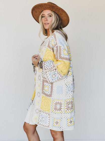 Holiday Journey Cardigan - Yellow Multi