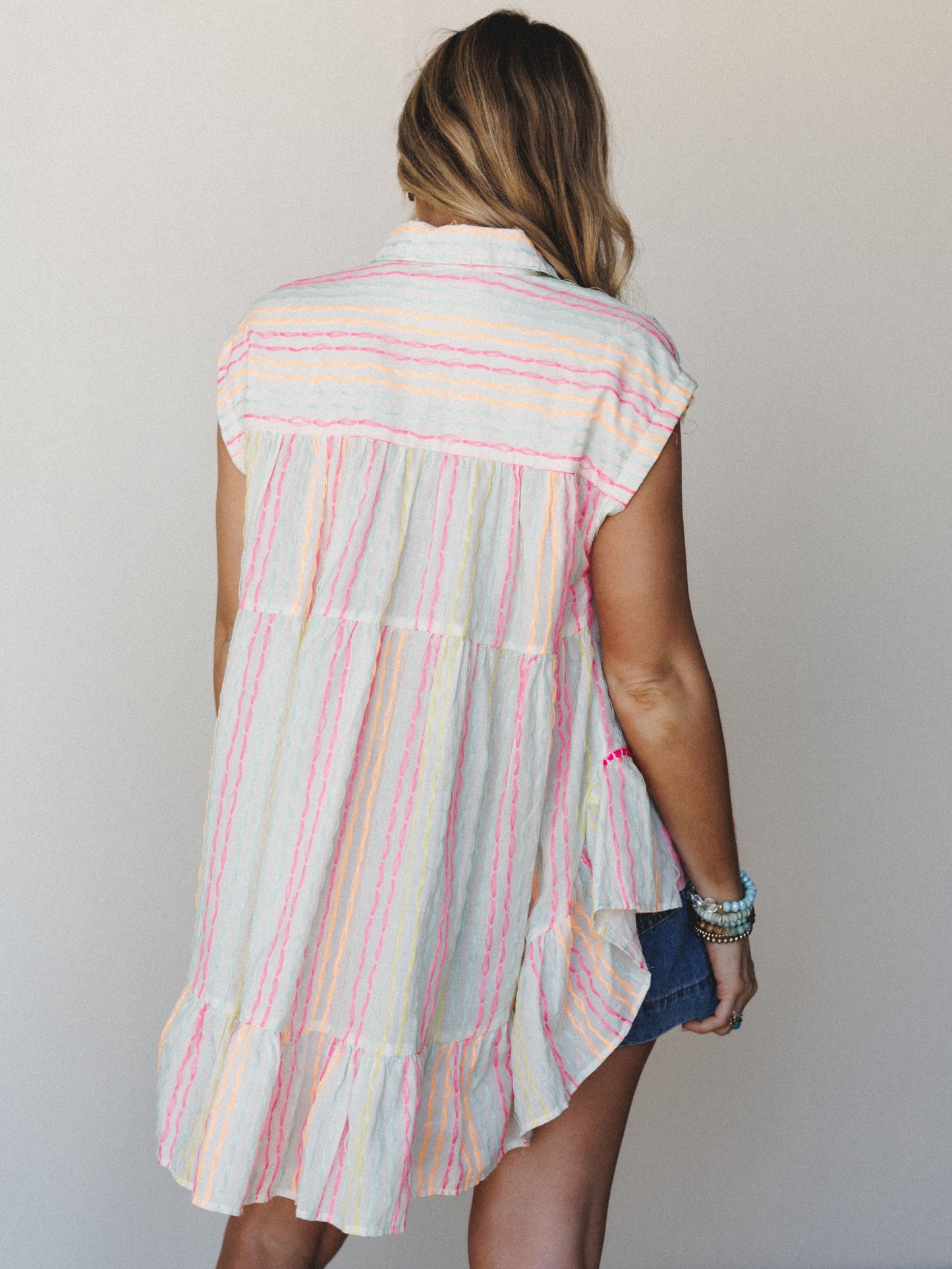 Colors of Summer Top - Ivory Multi