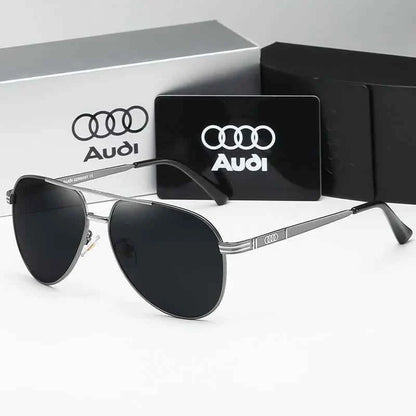 Audi Sunglasses Polarized UV400 Driving Sunglasses for Men/Women Square Frame Glasses Wholesale Gift for Auto Enthusiasts 5571