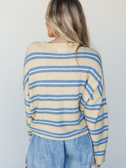 Birdie Button Down Cardigan - Honey