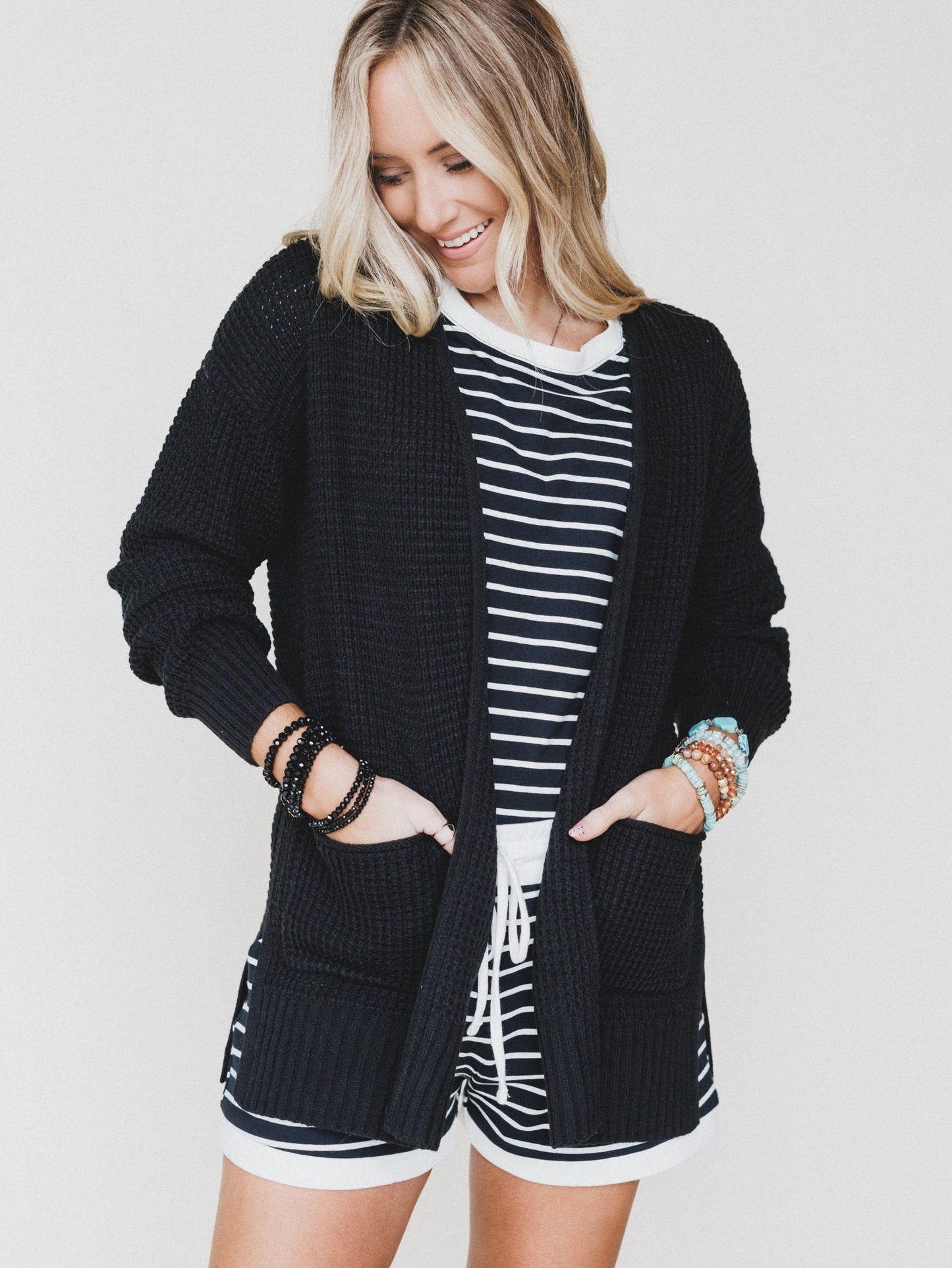 Cuddle Ready Cardigan - Black