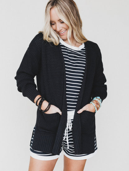 Cuddle Ready Cardigan - Black