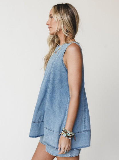 Floral Beat 2 Piece Bundle - Chambray