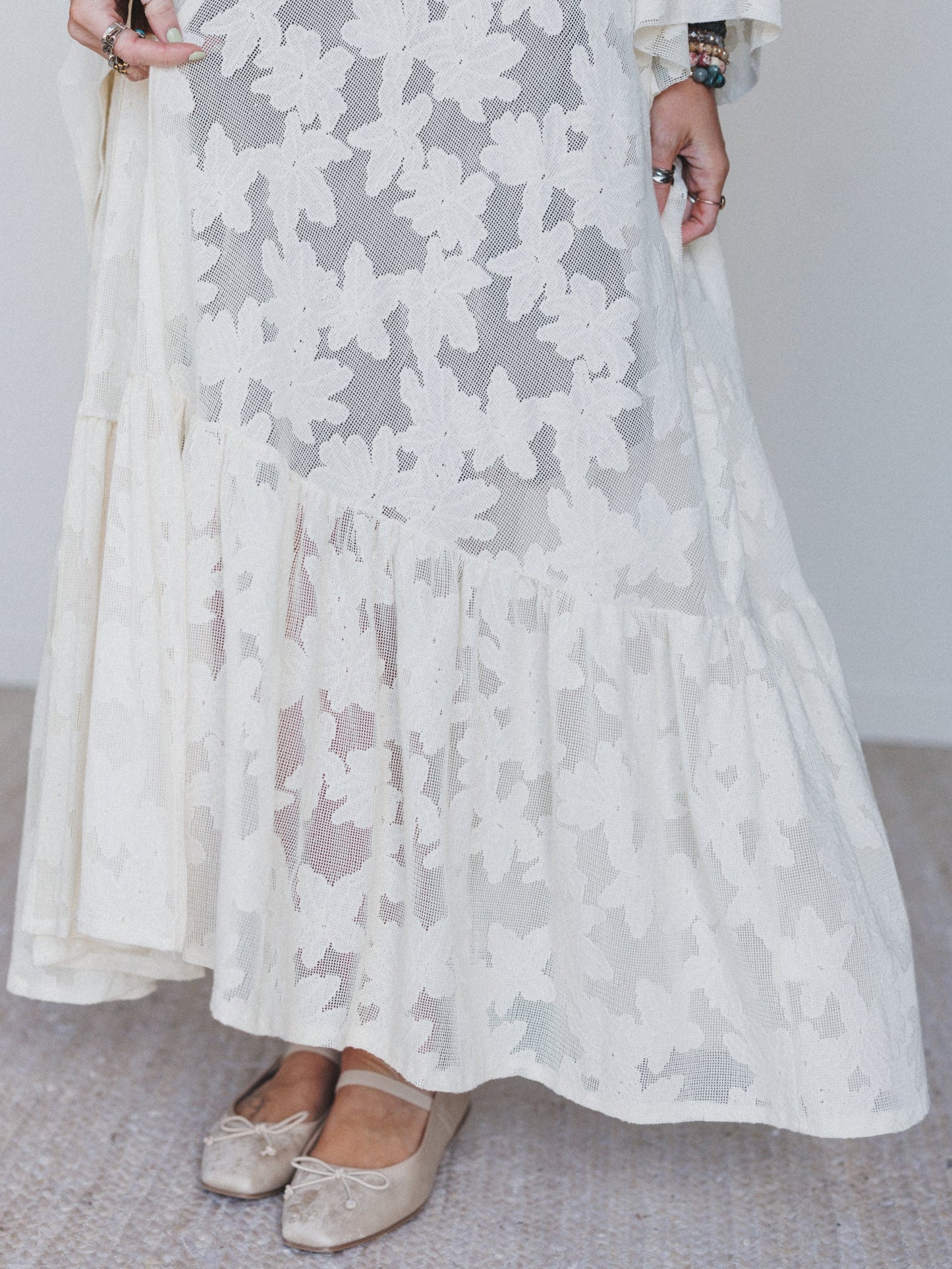 Boho Darling Kimono Duster - Cream