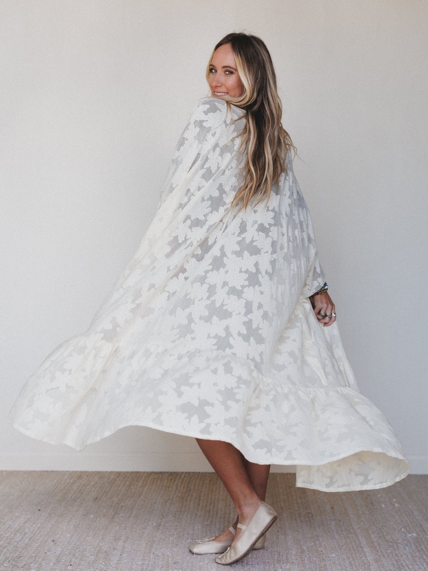 Boho Darling Kimono Duster - Cream
