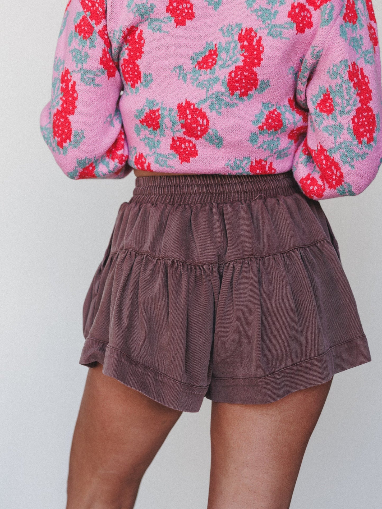 Cute Thrills Shorts - Washed Mocha