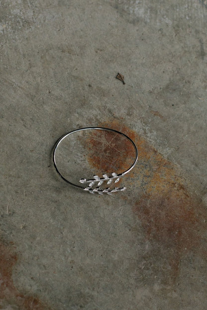 Asteria Leaf Cuff - Silver