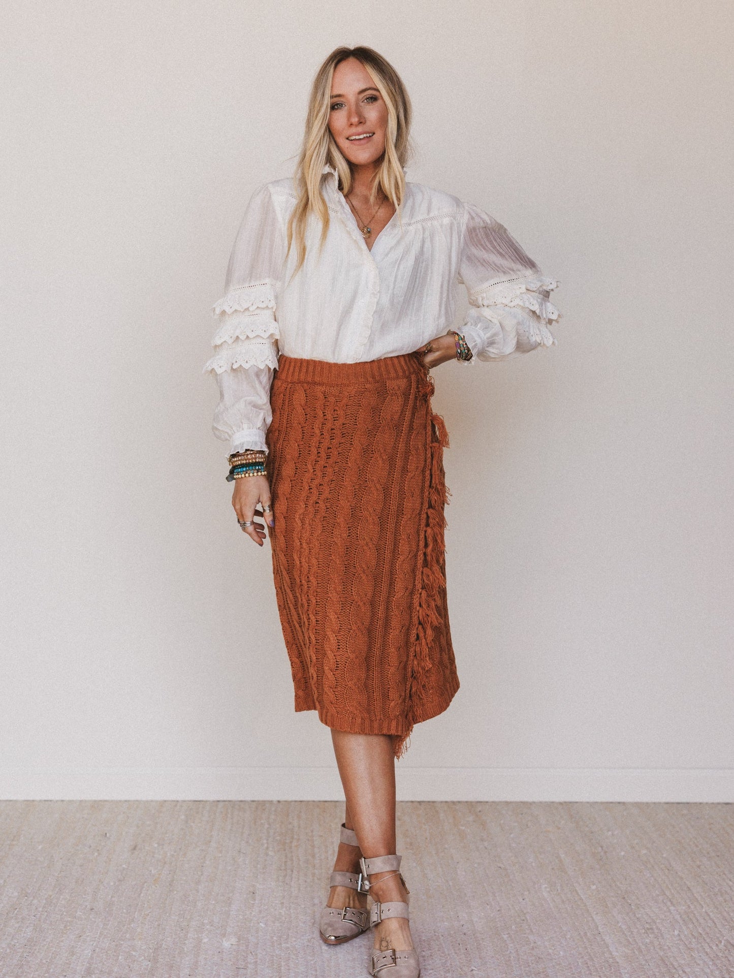 Boho Romance Blouse - Cream