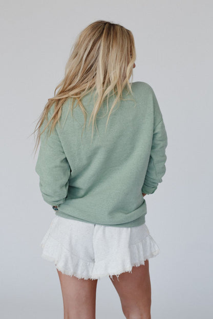 Fierce Mama Graphic Sweatshirt - Sage