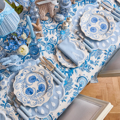 Blue Flowers Dinner Plates (Set of 4)