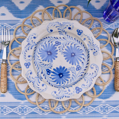 Blue Flowers Dinner Plate