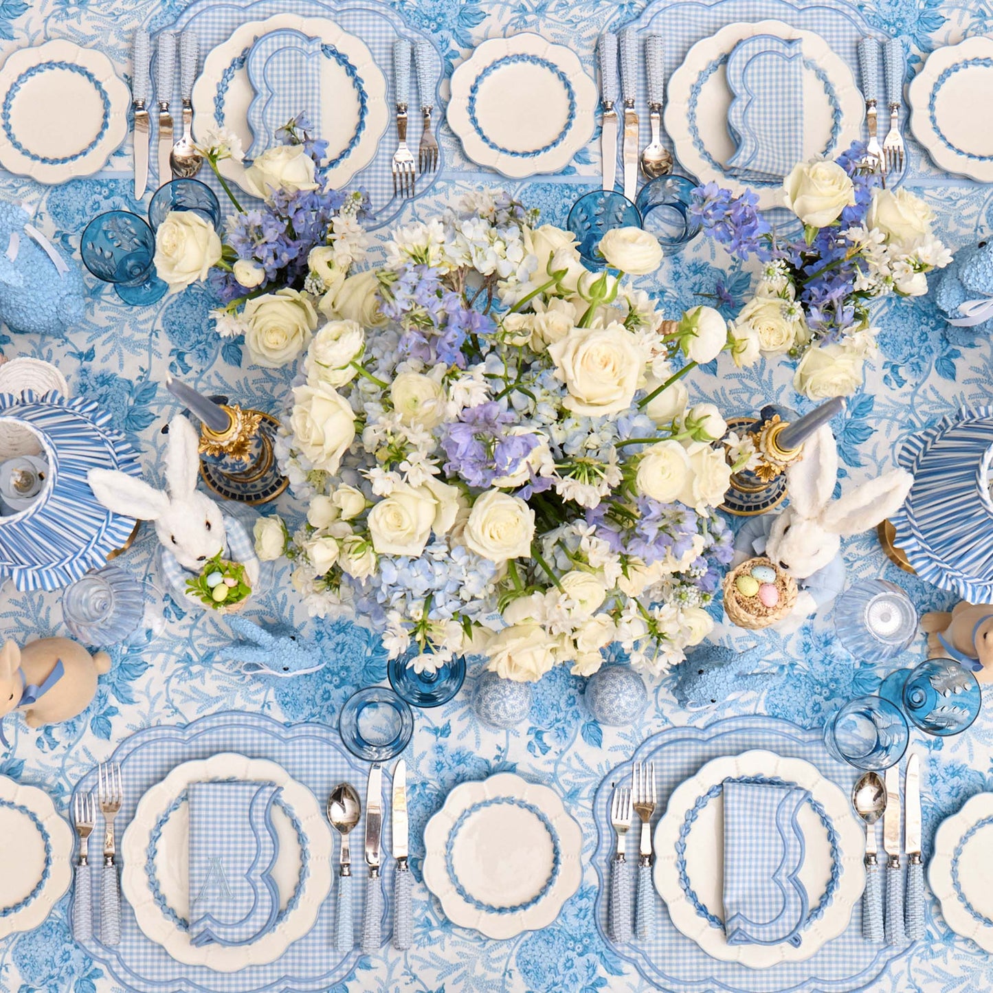 Blue Eloise Gingham Placemats (Set of 4)