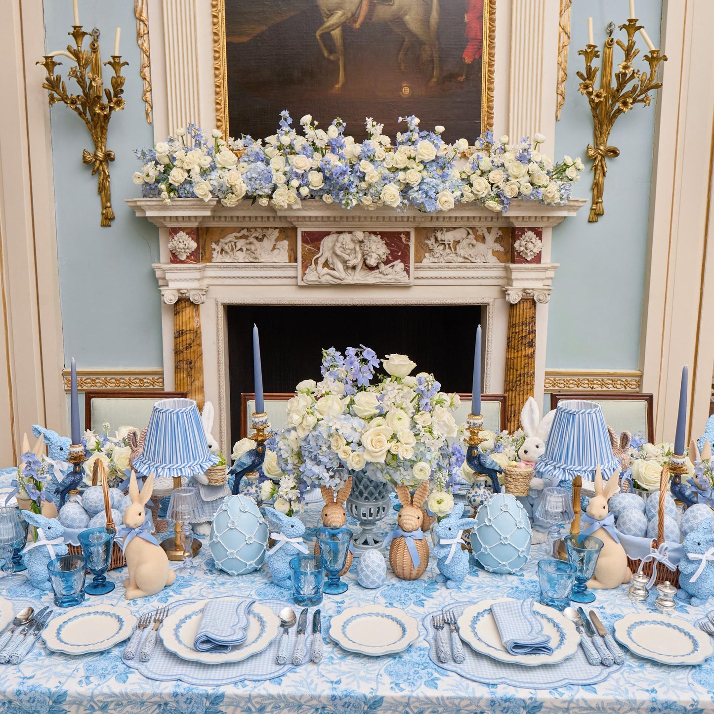 Blue Eloise Gingham Placemats (Set of 4)