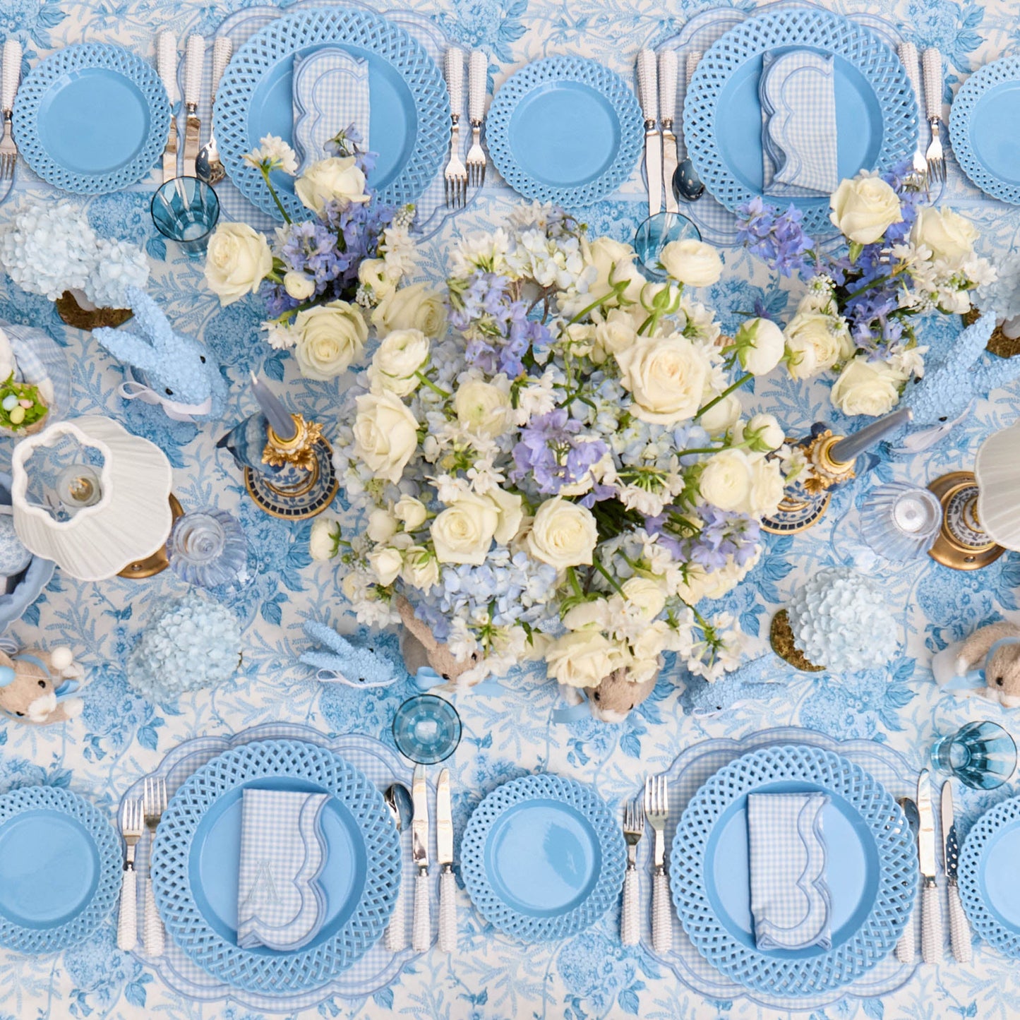 Blue Eloise Gingham Placemats (Set of 4)