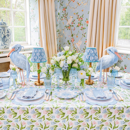 Blue Serena Appliqué Napkins (Set of 4)